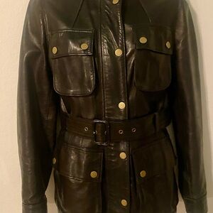 Black Leather Jacket Banana Republic